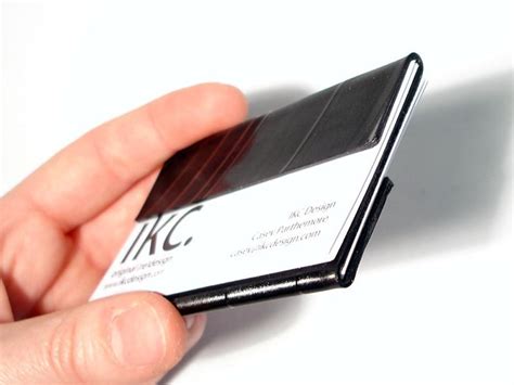 recycled business card holder